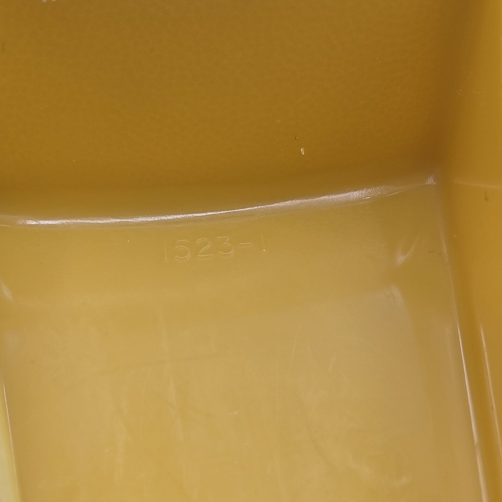 Tupperware #1523-1 Large 2 Quart Yellow Colander Strainer Handle Vintage USA - Picture 7 of 11